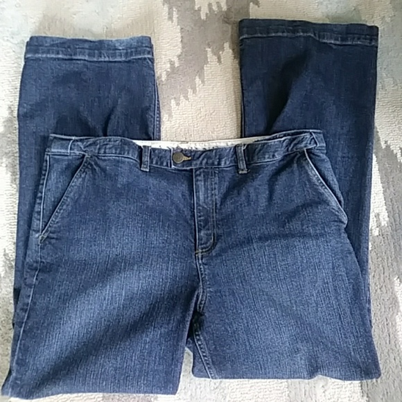 lands end wide leg jeans